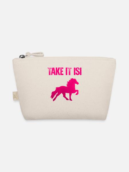 Take It Isi | Cheval islandais poney islandais cheval tölt - Trousse biologique - nature - Devant