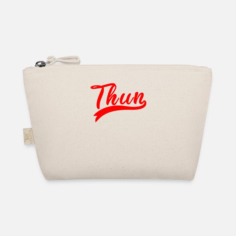 Thun Script Red Logo Organic Pouch