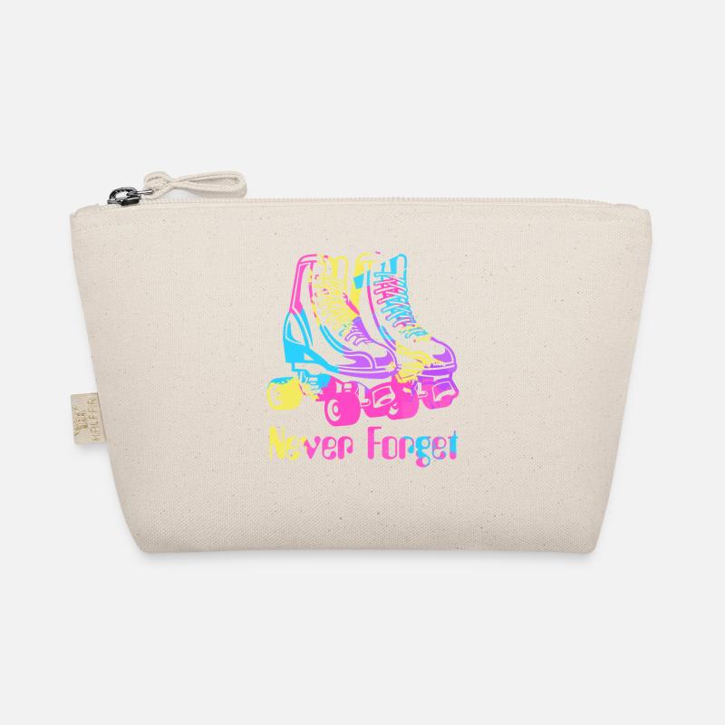 Rollschuhe Never Forget 90er Neunziger Retro Bio-Täschchen