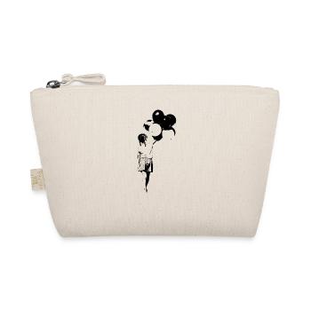 Balloon girl street art light colors - Organic Pouch - nature - Front