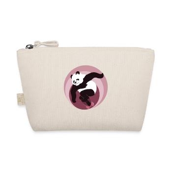 fabulous skate panda - Organic Pouch - nature - Front