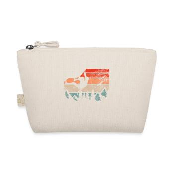 Retro bouldering climbing boulderer boulder - Organic Pouch - nature - Front