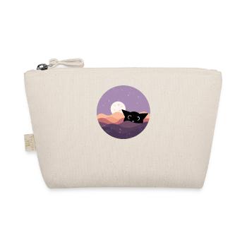 Chat drôle et mignon avec la lune en arrière-plan - Trousse biologique - nature - Devant