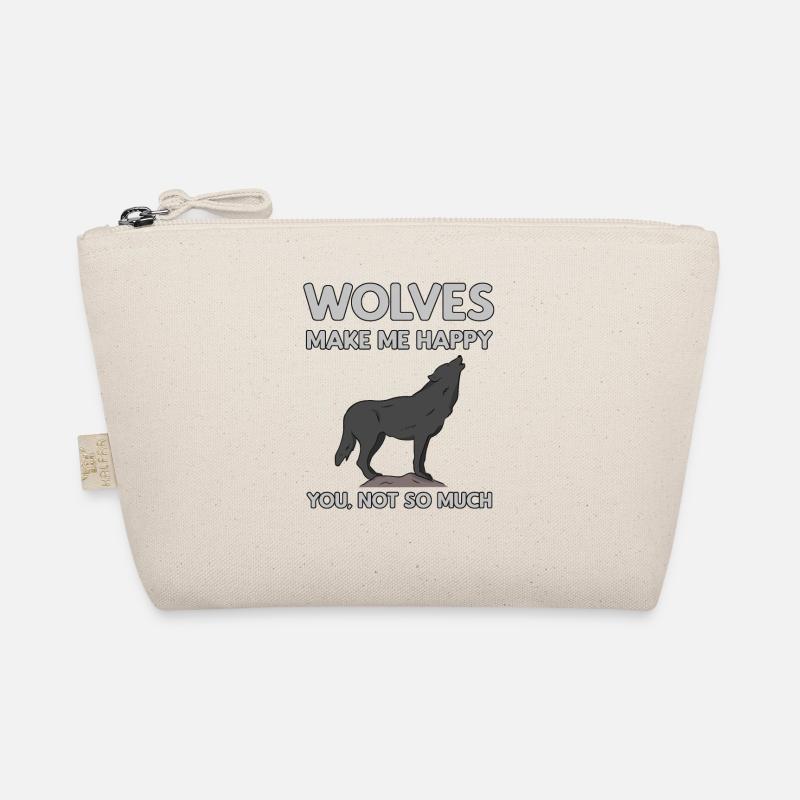 Wolves Make Me Happy Wolf Bio-Täschchen