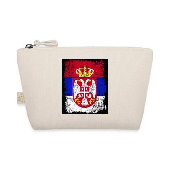 Serbia Serbia Srbija Србија flag with coat of arms - Organic Pouch - nature - Front