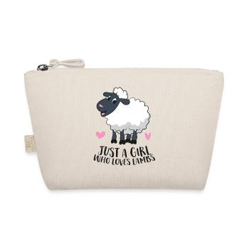 Juste une fille qui aime les agneaux Mignon - Trousse biologique - nature - Devant