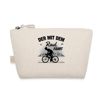 Radfahrer Rad fahren Lustiger Spruch Fahrrad - Bio-Täschchen - Natur - Vorne