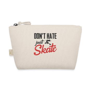 Inline Skating Dont Hate Just Skate Design Für Ein - Bio-Täschchen - Natur - Vorne