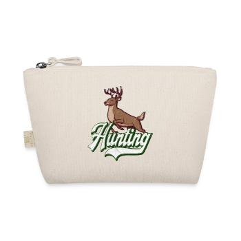 Jagd Jäger Hirsch Hirschjagd Geschenk Jagdhund Reh - Bio-Täschchen - Natur - Vorne