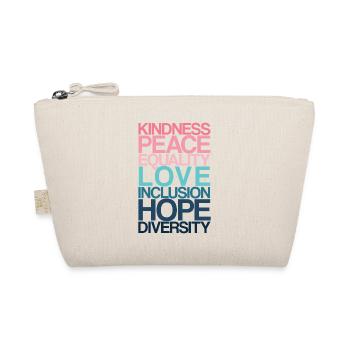 Kindness Peace Equality LOVE - Bio-Täschchen - Natur - Vorne