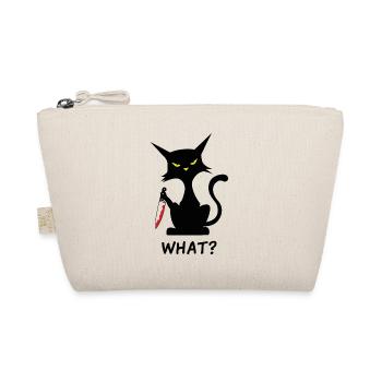 Chat chat noir chats cadeau chat domestique - Trousse biologique - nature - Devant