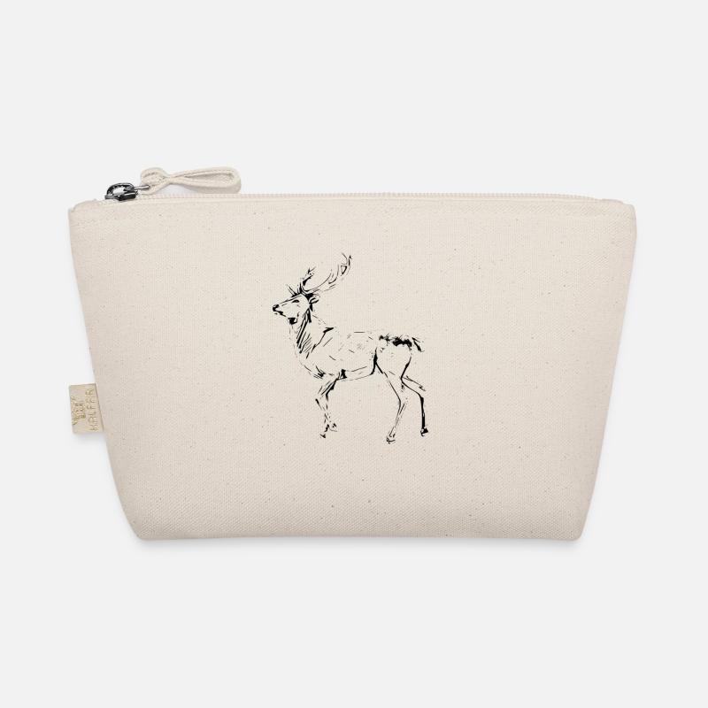 Hirsch - Bio-Täschchen - Natur