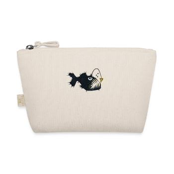 Anglefish Lampfish Pizza Humor Funny cartoon - Organic Pouch - nature - Front