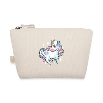 Transgender Einhorn Trans Pride - Bio-Täschchen - Natur - Vorne