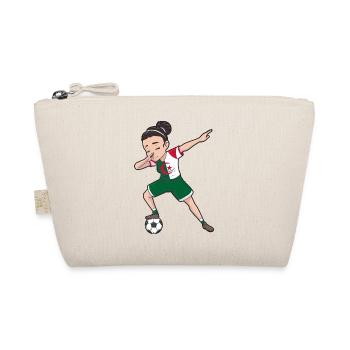 Algeria Women's Soccer Footballer Girl Soccer - Organic Pouch - nature - Front