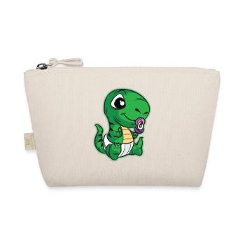 BABY dinosaur TREX pacifier rattle - Organic Pouch - nature - Front