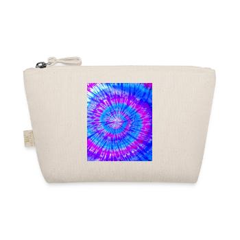 Abstract Pattern Colorful Batik Purple Blue - Organic Pouch - nature - Front