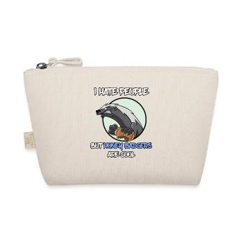 I Hate People Honey Badger honey badger - Organic Pouch - nature - Front