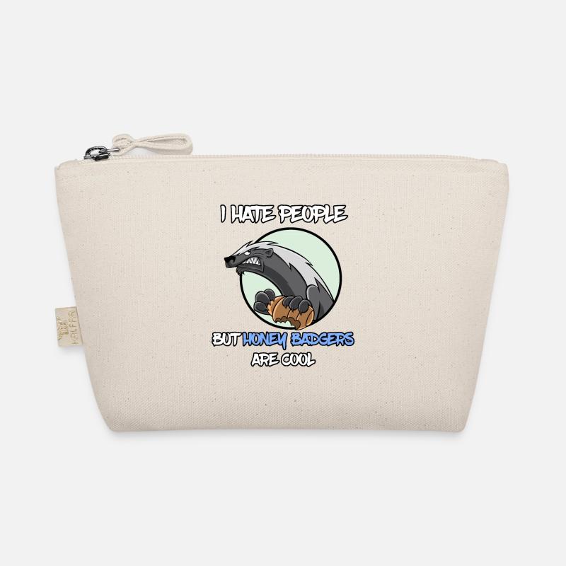 I Hate People Honey Badger Honigdachs Bio-Täschchen