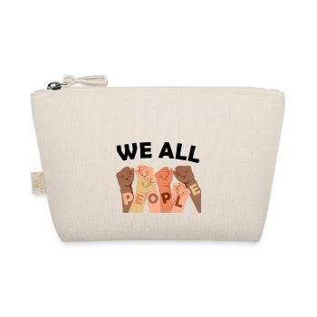 Gegen Rassismus alle Menschen sind gleich - Bio-Täschchen - Natur - Vorne