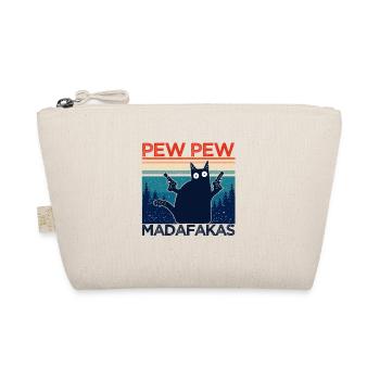 pew pew chat drôle idée cadeau chat drôle - Trousse biologique - nature - Devant