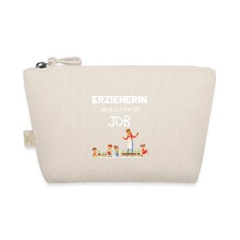 Erzieherin Geschenk Mehr als nur ein Job Witzig - Bio-Täschchen - Natur - Vorne