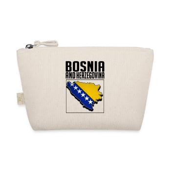 Bosnie-Herzégovine, carte bosniaque, drapeau de la Bosnie - Trousse biologique - nature - Devant