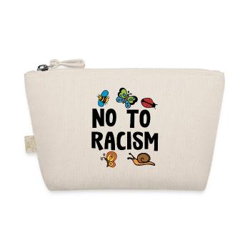 Racism Against Right Quote Ladies Gift - Organic Pouch - nature - Front