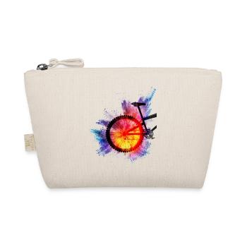 Bicycle mtb mountain bike bike gift bmx biker - Organic Pouch - nature - Front