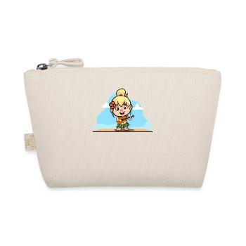 Hula Hawai Girl with Bastrock Girarre Aloha - Organic Pouch - nature - Front