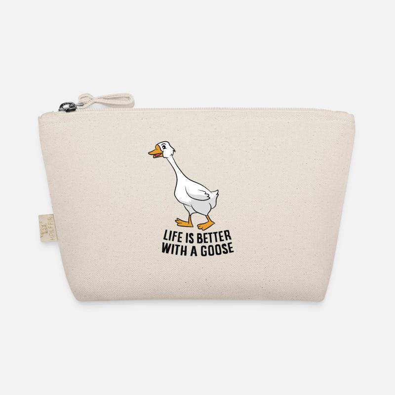 Das Leben Ist Besser Mit Einer Gans Bio-Täschchen