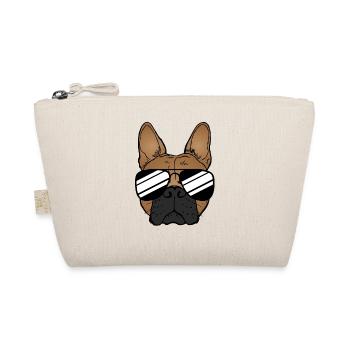 French bulldog with sunglasses Funny - Organic Pouch - nature - Front