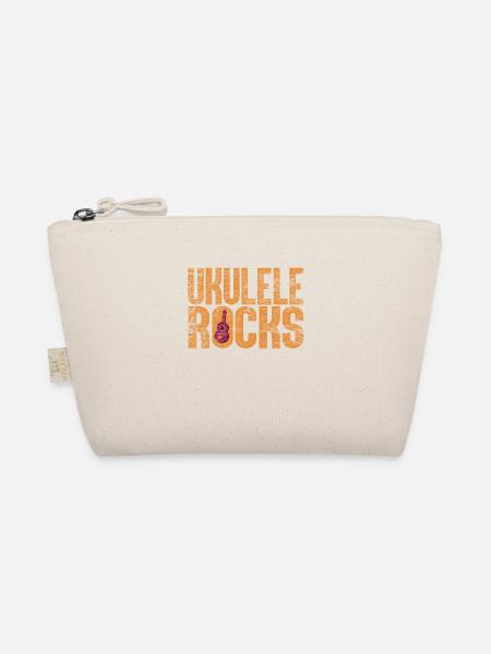 Ukulele Rocks - Bio-Täschchen - Natur