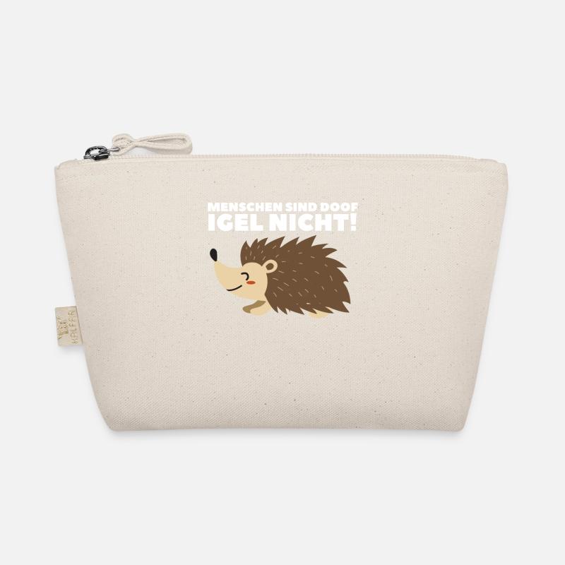 Igel Hedgehog Stacheltier Herbst Geschenk - Bio-Täschchen - Natur