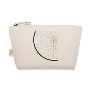 Bicycle tire cutout - Organic Pouch - nature - Front