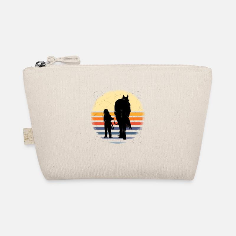 Pferd Pferde Mädchen Shirt Bio-Täschchen