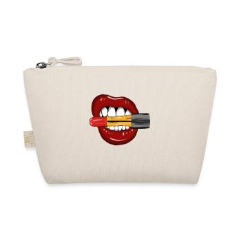 Lippen Mund Lippenstift Lipstick - Bio-Täschchen - Natur - Vorne