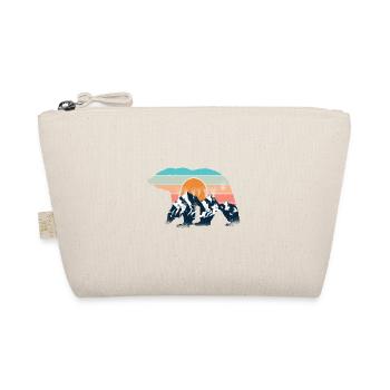 Mountains bear hiking nature mountaineering - Organic Pouch - nature - Front