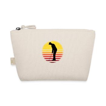 Golf Golfer Lustiges Shirt - Bio-Täschchen - Natur - Vorne