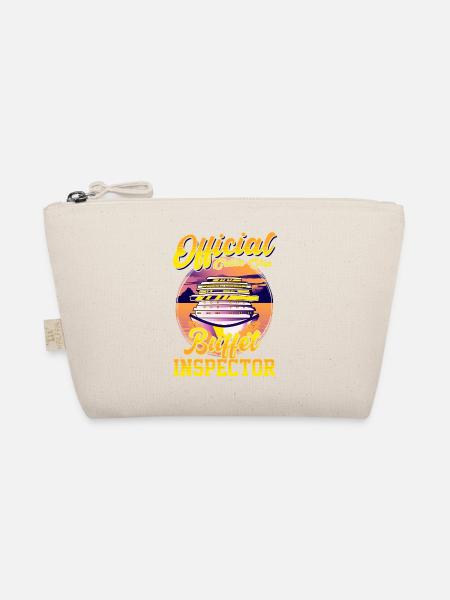 Lustiges offizielles Kreuzfahrtschiff Buffet Inspector Pun - Bio-Täschchen - Natur - Vorne
