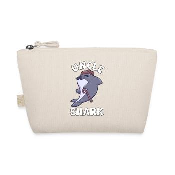 Uncle Shark Onkel Mann Bruder Hai - Bio-Täschchen - Natur - Vorne