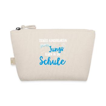 Einschulung Schulanfang Kindergarten Schulstart - Bio-Täschchen - Natur - Vorne