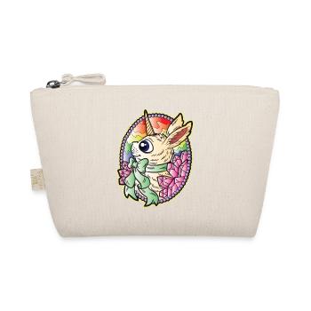 Unicorn bunny easter jewels gems - Organic Pouch - nature - Front