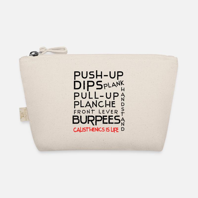 Calisthenics Exercises Motif with Statement Organic Pouch