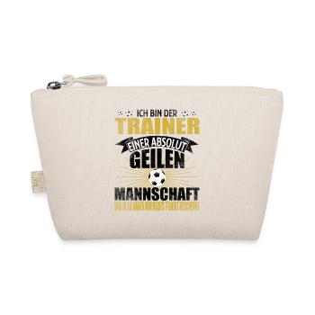 Fussball Trainer Fussballverein lustig Geschenk - Bio-Täschchen - Natur - Vorne