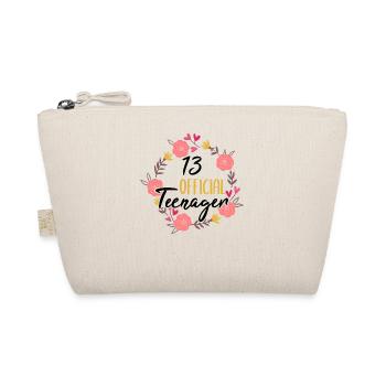 13. Geburtstag Mädchen 13 Jahre Teenager Geschenk - Bio-Täschchen - Natur - Vorne
