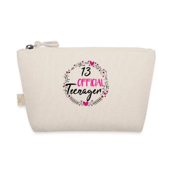 13. Geburtstag Mädchen 13 Jahre Teenager Geschenk - Bio-Täschchen - Natur - Vorne