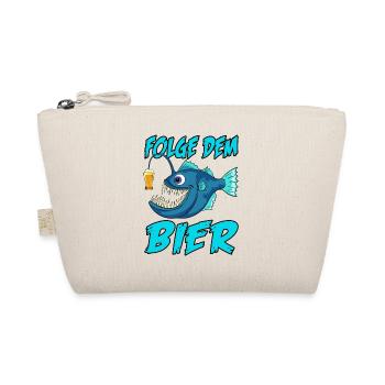 Folge dem Bier Tiefsee Fisch Anglerfisch Bierglas - Bio-Täschchen - Natur - Vorne