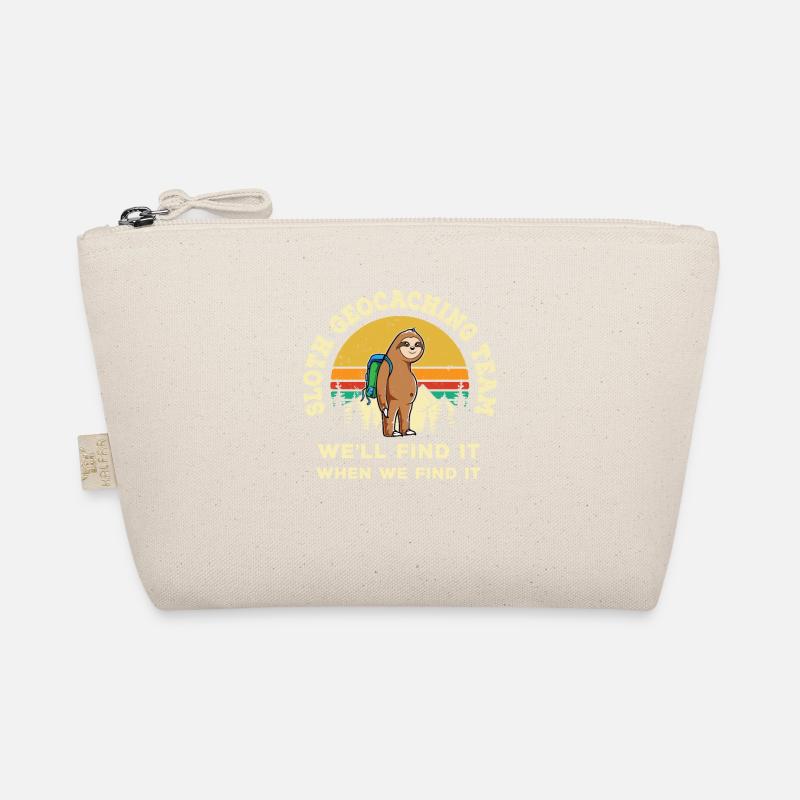 Funny Geocaching Shirt - Geocacher Gift - Sloth Lo Organic Pouch