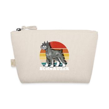 Schnauzer Retro - Bio-Täschchen - Natur - Vorne